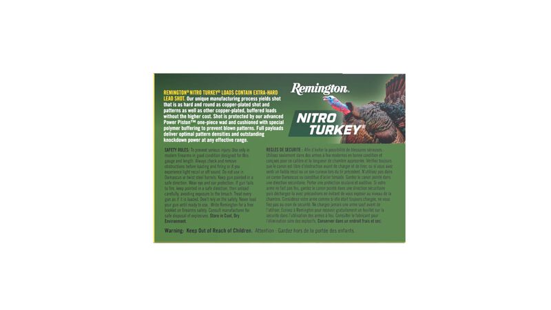 Nitro Turkey, 12 Gauge, 4 Shot, 3 in, 1 7/8 oz, 1210 fps